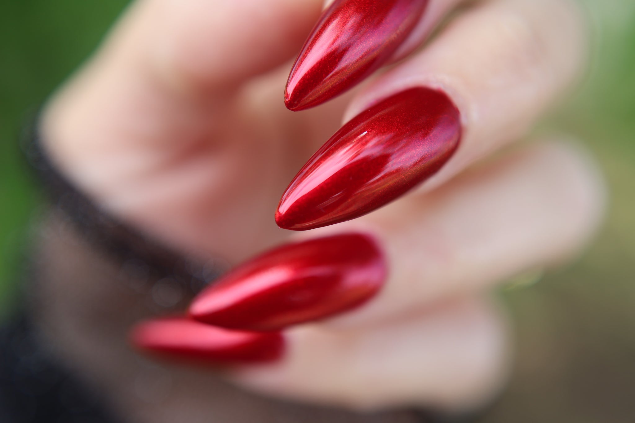 Cardinal in the Snow | Classic Red Shimmer Nail Polish| Minx Magic