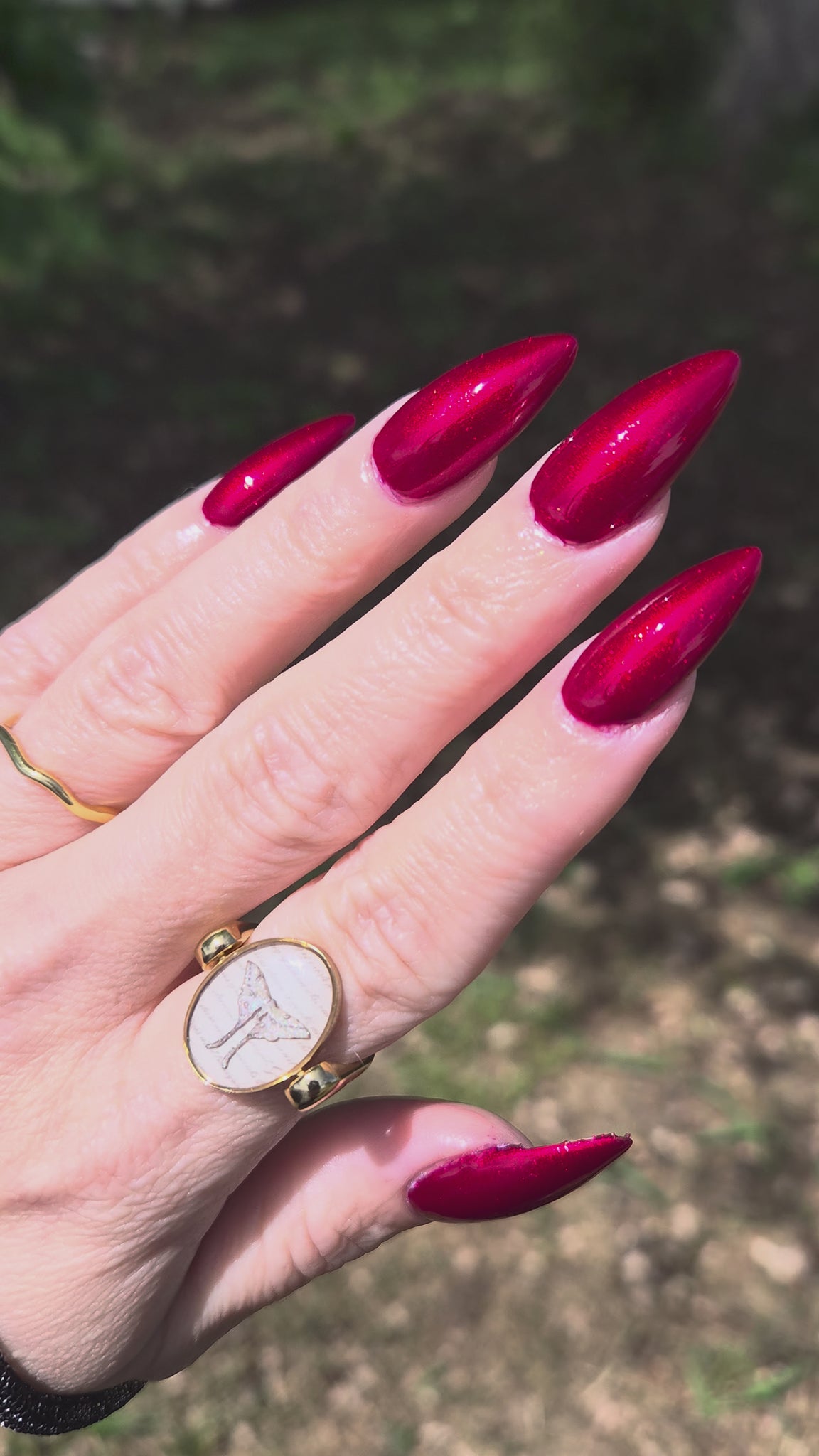 Cardinal in the Snow | Classic Red Shimmer Nail Polish| Minx Magic